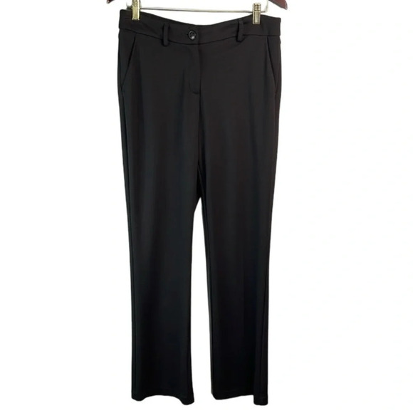 REACTION Kenneth Cole Black Stretch Dress Pants Trousers Straight Leg Pockets 12 - Picture 11 of 11